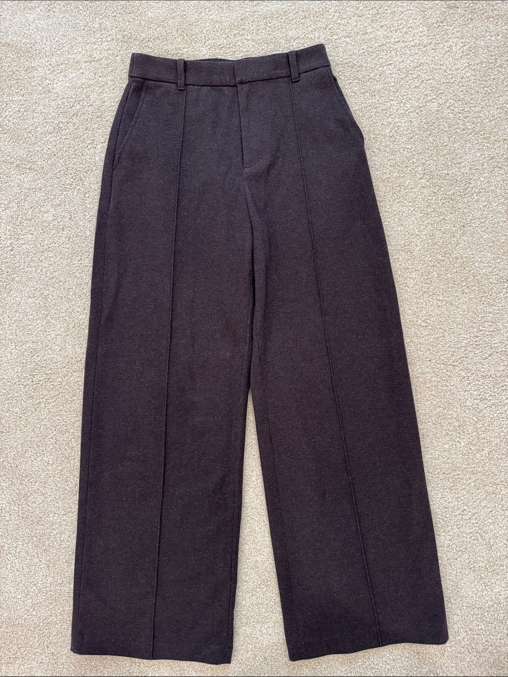 Uniqlo Wide Leg Pants in Brown